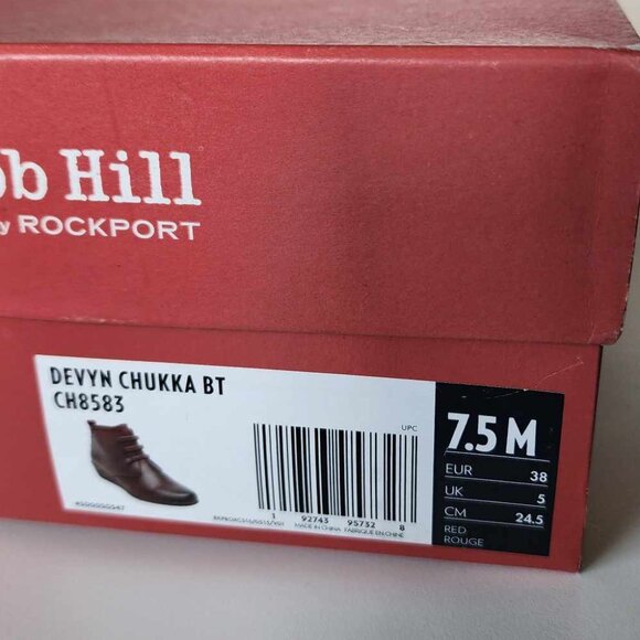 Rockport burgundy Cobb Hill Devyn Chukka ankle boots - Picture 2 of 13